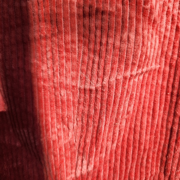 Aratta Anthropologie Pink Corduroy 'Alexander' Jacket Tan Elbows Floral Lined M - Picture 16 of 16